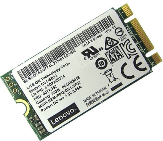 Lenovo 7N47A00129 internal solid state drive M.2 32 GB SATA III MLC van Lenovo