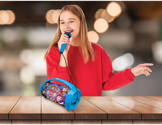 Lexibook, PAW Patrol, Lichtluidspreker Karaoke Plezier, Blauw, BTP585PAZ