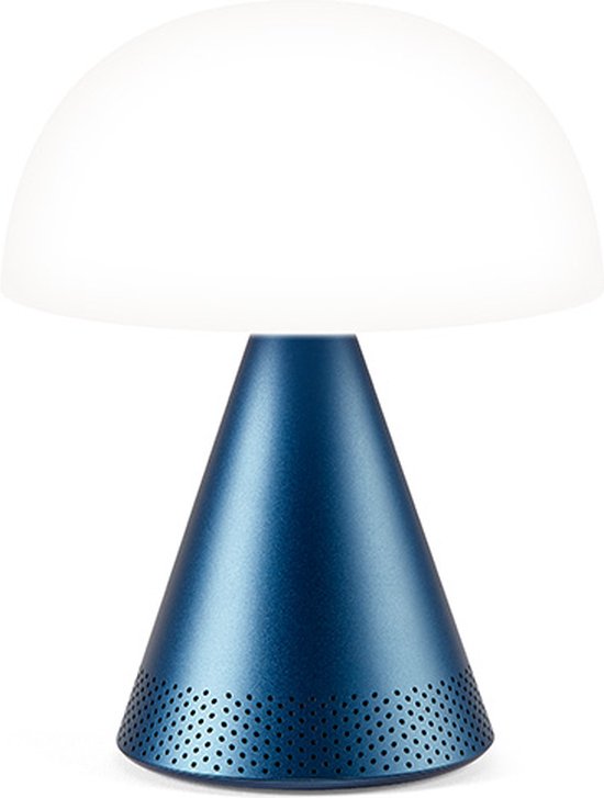 Lexon Design MINA L Audio Portable Audio LED Lamp - DarkBlue van Lexon