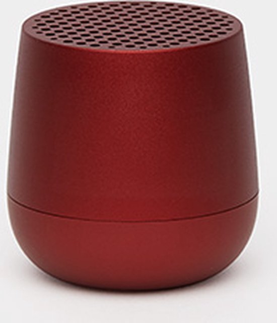 Lexon Design MINO + Recheargable TWS Speaker - Dark Red van Lexon