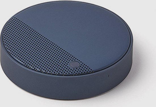 Lexon Design OSLO Energy + QI Charger Speaker - Dark Blue van Lexon