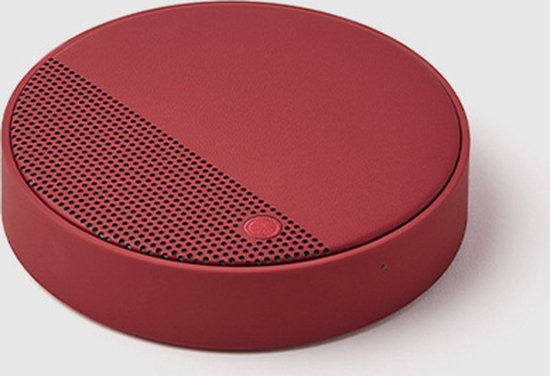 Lexon Design OSLO Energy + QI Charger Speaker - Dark Red van Lexon