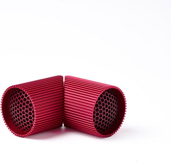 Lexon Design Ray Bluetooth TWS Magnetische Speakerset - Sanguine Red van Lexon