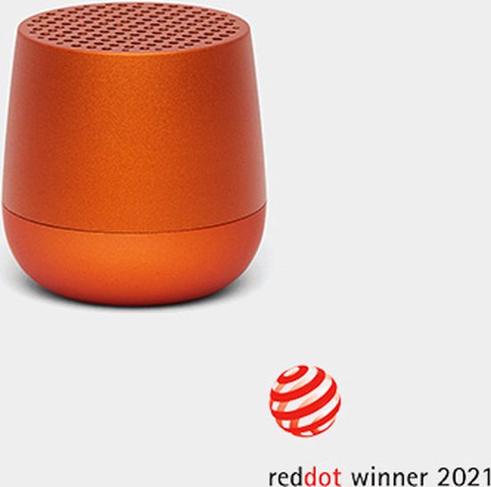 Lexon Mino+ Portable Bluetooth Mini Speaker - Metallic Oranje van Lexon