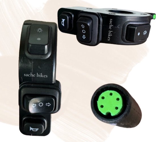 Lichtschakelaar Qmwheel V20 V30 - Fatbike lichtschakelaar - 2025 model van QmWheel