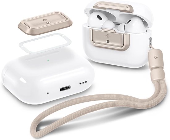 Lock Fit M Compatibel met AirPods Pro 2 (2023/2022) / AirPods Pro (2019) Vergrendelingsmodule met Polsband - Sterrenlicht