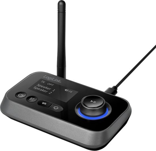 LogiLink BT0062 Bluetooth muziekzender/ontvanger Bluetooth versie: 5.0 10 m van Merkloos
