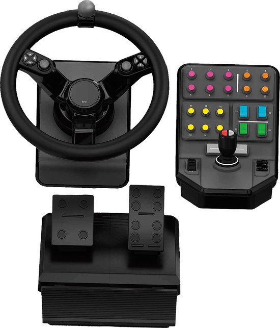 Logitech G Saitek - Farming Simulator Controller - Heavy Equipment bundel - PC & Mac - Zwart van Logitech