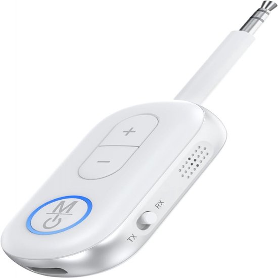 longziming -Bluetooth Adapter voor Vliegtuig & TV - Draadloze Audio Transmitter en Receiver met 3.5mm AUX - Geschikt voor Koptelefoons, Auto, Boot, PC, Home Stereo en Gym van Merkloos
