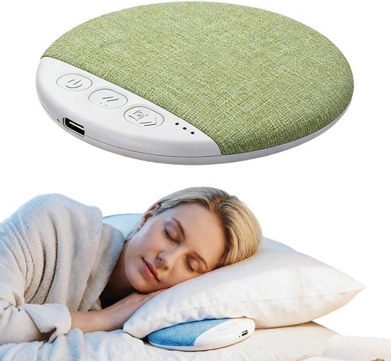 longziming - Slaapkussenluidspreker - Draagbare Kussen Speaker Mini - Onder Het Kussen Bone Sound Speaker Met Timer Voor Slaap Ondersteuning - Groen
