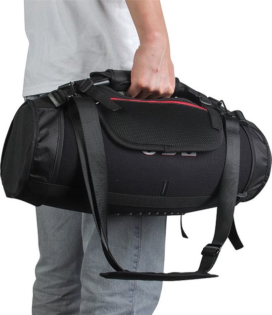 Lovnix - Draagriem JBL Boombox 3 Speaker met Kabel Opbergtas - Schouderband - Bluetooth Luidspreker - Open Case - Draagbare Schouderriem - Reistas - Opbergtasaccessoires - Zwart van Merkloos