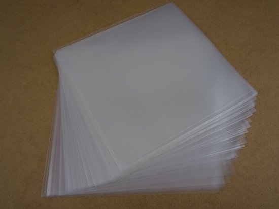 LP Hoezen 50 Stuks glashelder - Stevige 90 micron kwaliteit - Crystal Clear - Buitenhoezen - Vinyl platen - Beschermhoezen - Ultra helder - Record sleeves - 12 inch