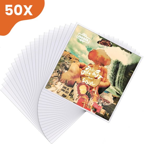 LP Hoezen 50 Stuks – Stevige Buitenhoezen - Biedt Jarenlange Bescherming - Glashelder - Vinyl Beschermhoezen - Platen Hoes - Outer Sleeves - Beschermhoes
