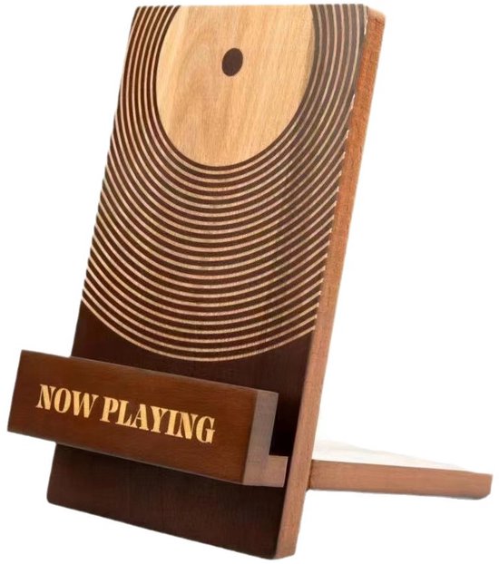 LP Standaard - Hout - Vinyl Rek - Platenhouder - Platen Standaard - LP Opbergsysteem - 14.5*23*4.5 cm