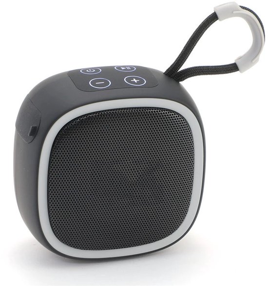 Luidspreker - Draadloze luidspreker - 9×9×5,3 cm - Draagbaar - Bluetooth mini-luidspreker - Compatibel met smartphones/tablets/tv's - Type-C opladen - 5W uitgangsvermogen - Ideaal voor zwembadfeestjes, strand, kamperen en reizen - Zwart van Merkloos