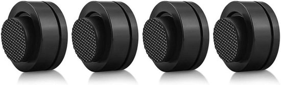 Luidspreker Isolatievoeten - Speaker Spikes Anti-Vibratie - Geluid Verbeteren - CNC-gefreesd Ontwerp - 39 x 17 mm - Zwart van Merkloos
