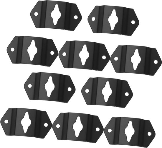 Luidspreker Ophanghaken - Muurbeugels Luidsprekers - Audio Ophangen - Stabiele Metalen Constructie - 20 Stuks - Zwart