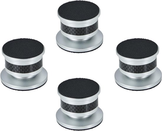 Luidspreker Spikes - Audio Voeten - Geluid Verbeteren - Trillingsdempend Ontwerp - Set van 4 - Zilver