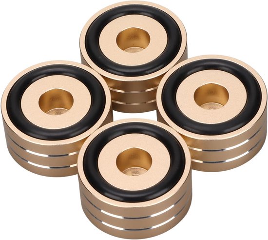 Luidspreker Spikes - Isolatie Voetjes - Audio Verbetering - Antislip Rubber - 40x20mm - Goud