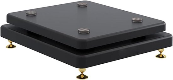Luidspreker Stabilisator - Subwoofer Basis - Optimale Audio - Dubbellaags Ontwerp - 25x35cm - Zwart Mat