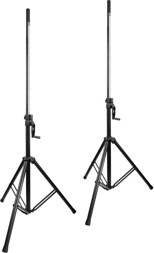 Luidsprekerstandaard - Vonyx LS93 wind-up speakerstandaards 205cm - 70kg (Set van 2) van Vonyx