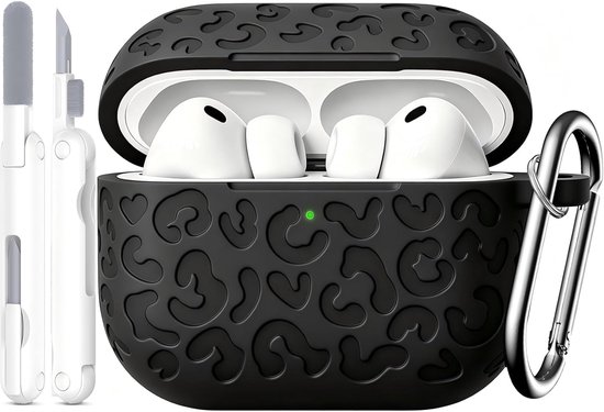 Luipaardprint voor AirPods Pro 3 Hoes, Black
