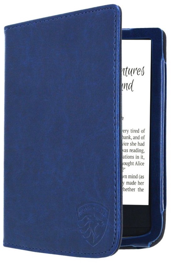 Luxe Hoesje Geschikt voor Pocketbook Basic Lux 4 Hoes Cover Marine Blauw van Luxe