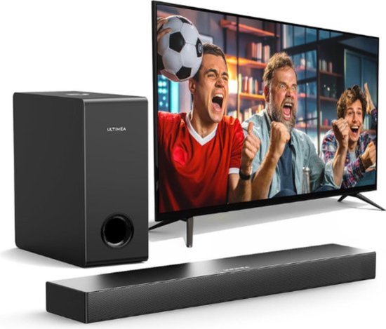Luxe Soundbar – Voor TV – Bluetooth 5.3 – Soundbar met Ingebouwde Subwoofer – Complete Set – Draadloos – Surround Set Home Cinema – Zwart van Luxe
