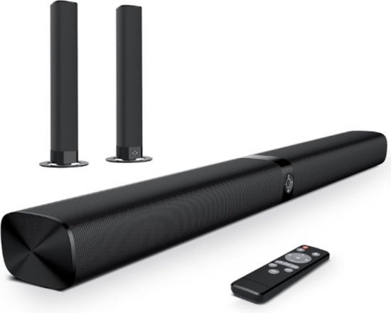 Luxe Soundbar – Voor TV – Bluetooth – Met Ingebouwde Subwoofer – Surround Set Draadloos – Home Cinema – 3D Sound – 2 in 1 Design – 90W van LifeGoods