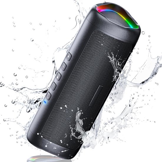 Lzwintrading Bluetooth Speaker Draadloos - IPX5 Waterproof - Draagbare Outdoor Mini Luidspreker - Sterke Bas met Basradiatoren- Geschikt voor Badkamer, Kamperen, Fietsen