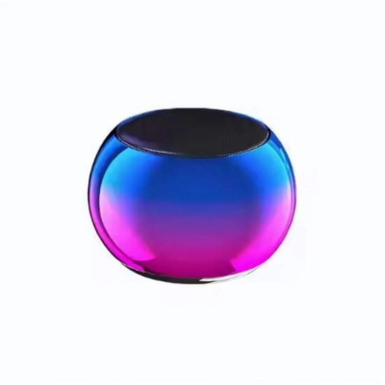 M3 Bluetooth Mini Speaker – Draagbare Blue Tooth 5.0 Speaker – Draadloos – Kleine Luidspreker met Luid Stereogeluid – Verbeterde Bas – Hoge Geluidskwaliteit – Stalen luidspreker – Handsfree met ingebouwde microfoon – Paars/Blauw van Merkloos