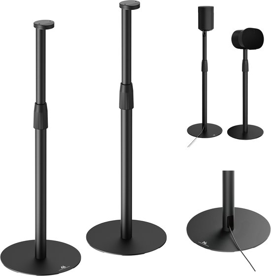 Maclean - 2x Speaker stands - vloerbevestiging, Sonos Era 100 & 300, MC-496 van Merkloos