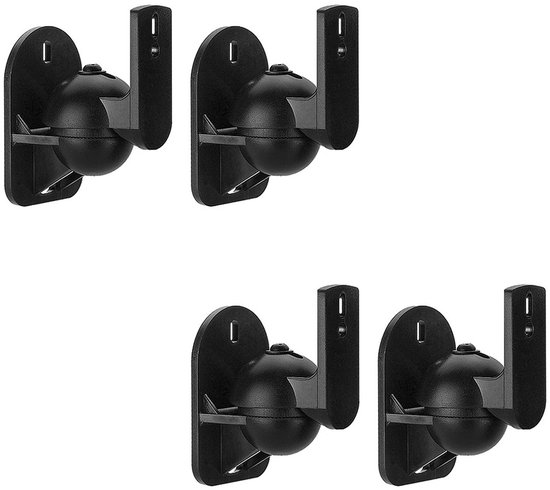 Maclean MC-526 - Luidspreker muurbeugel - 4 stuks - Speakers houder - 3,5kg van Maclean