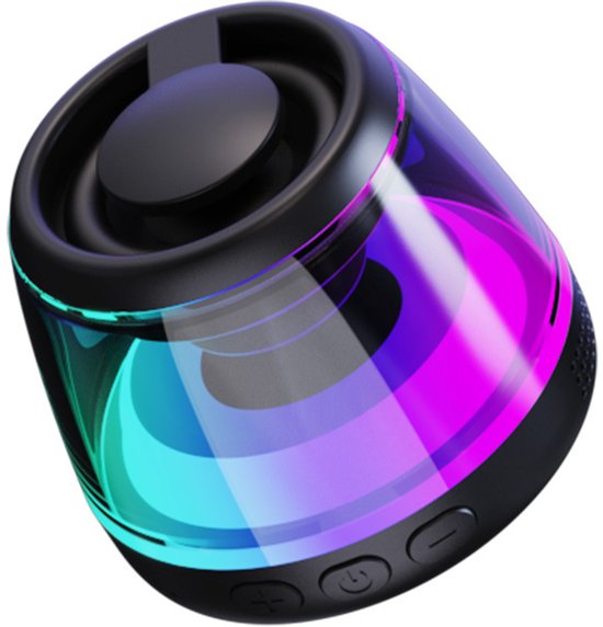 Magnetische Bluetooth Speaker - Draagbare Mini Bluetooth Speaker Met Telefoonhouder - 3.5 Uur Batterijduur & 5W Luidspreker - Met TWS En RGB Verlichting - Ondersteunt TF-Kaart En AUX Invoer - Voor Thuis Kantoor En Onderweg van Merkloos