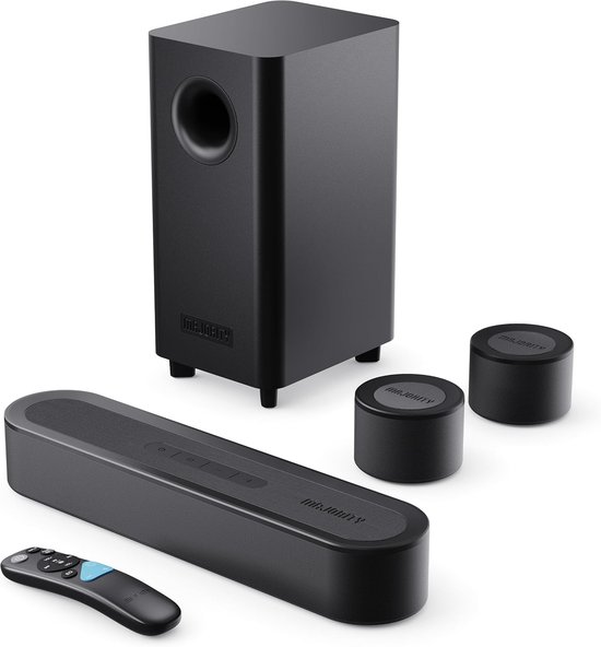 Majority Bowfell Halo Dolby 5.1 - Soundbar met Subwoofer - AUX - Zwart van Merkloos