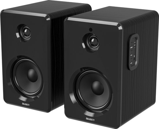 Majority D40 Boekenplan Luidsprekers - Bluetooth - USB van Merkloos