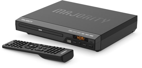 Majority DVD Speler - Compact - HDMI ARC/RCA Aansluiting - Afstandsbediening - Mono-LED - Zwart