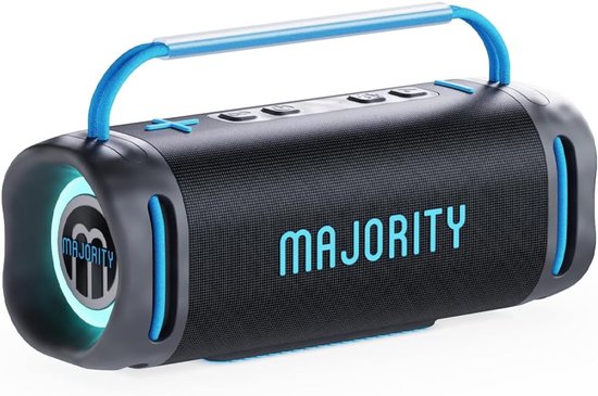 Majority Move 4 (M4) - Draagbare Bluetooth Speaker - 30 uur - Waterdicht - IP67 - 70 Watt - Zwart