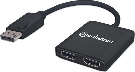 Manhattan 152716 DisplayPort-splitter 2 poorten 3810 x 2160 Pixel van Manhattan