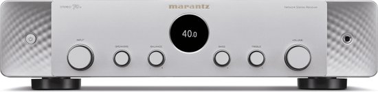 Marantz - AV Stereo 70S - AV Receiver met FM/DAB+ radio, 75 Watt per Kanaal, HEOS® Built-In en 8K HDMI-Aaansluiting - Zilver/Goud