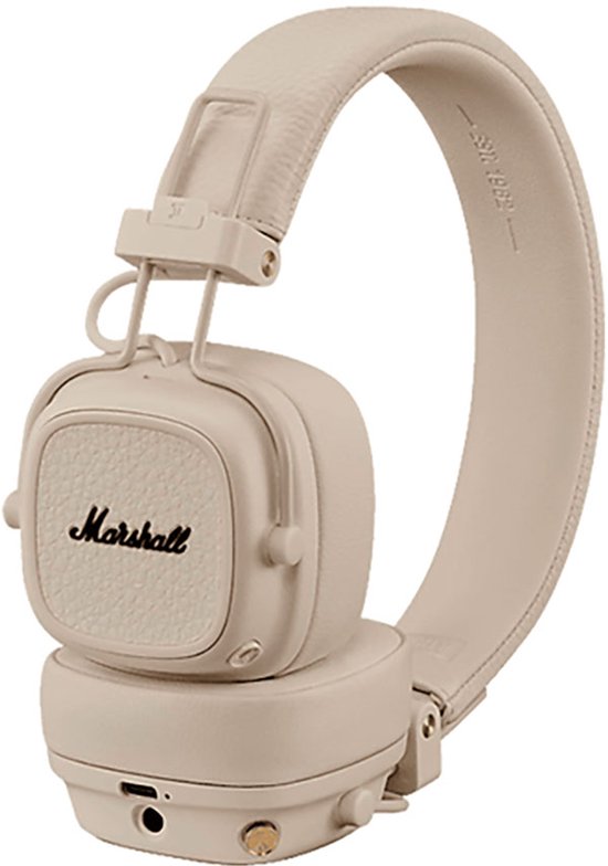 Marshall Major V - On-ear Bluetooth koptelefoon - Beige van Merkloos