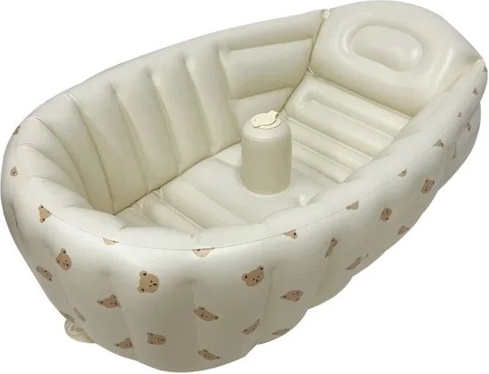 MazrekuHome® - Opblaasbaar bad - Badkuip - Opvouwbaar bad voor baby - 90x55x30 - Lief patroon - Voor binnen en buiten - Veilig en betrouwbaar van MazrekuHome