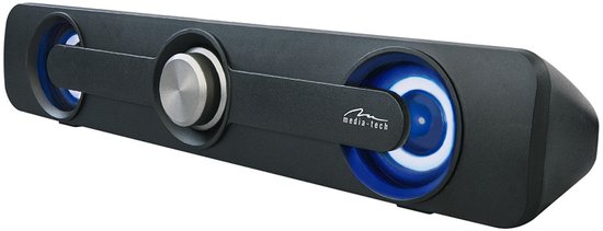 Media-Tech MT3173 - Horizontale soundbar - luidspreker - stereoge luidsbalkluidspreker, PMPO 300W, RMS 5W van Merkloos