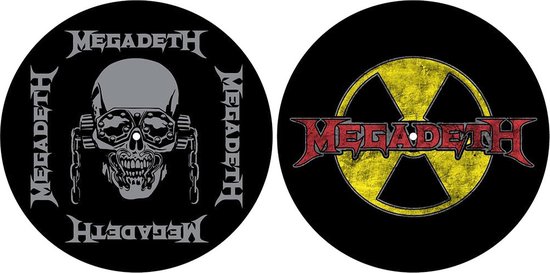 Megadeth - Radioactive Platenspeler Slipmat - Set van 2 - Multicolours van Rock Off