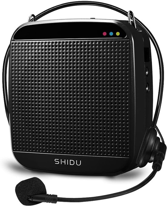 MELVRA Stemversterker - Draagbare Bluetooth Luidspreker - 15W - 2000mAh Accu - Mini Stemversterker - Inclusief Microfoon Headset - Oplaadbaar - Voor Leraren, Gidsen & Vergaderingen van Merkloos