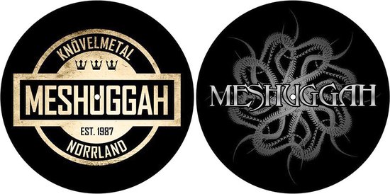 Meshuggah - Crest/Spine Platenspeler Slipmat - Zwart van Meshuggah