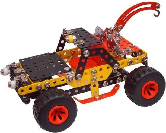 Metal Techno Bouwpakket Super Rescue 21 Cm Staal Geel/oranje 345-delig van Toi-Toys