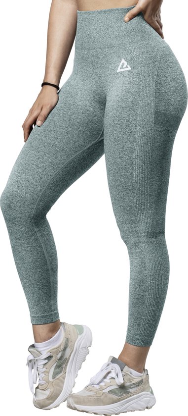 Mewave - Sportlegging blauw - Dames - Sportbroek - Sportkleding - Yoga legging - Hardloopbroek - Tiktok - Fitness - Maat M van Mewave