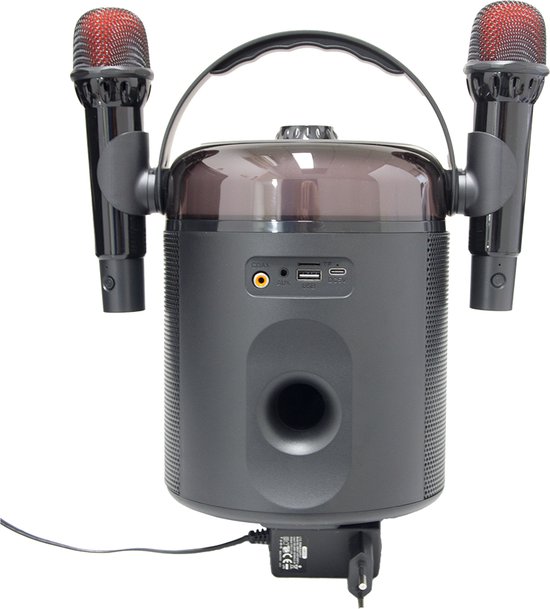 MG Dynamische luidspreker met karaoke SK46 2023 - Draagbare Speaker met LED verlichting en Extra Bass - 15 Watt / 2402hZ - Draadloze Bluetooth Luidspreker - Soundbeat Box van Soundbeat Box