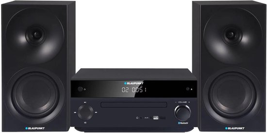 Micro HiFi Systeem - Compacte Stereo - Muziek Streamen - HDMI ARC Connectiviteit - 50W RMS Vermogen - Zwart van Merkloos